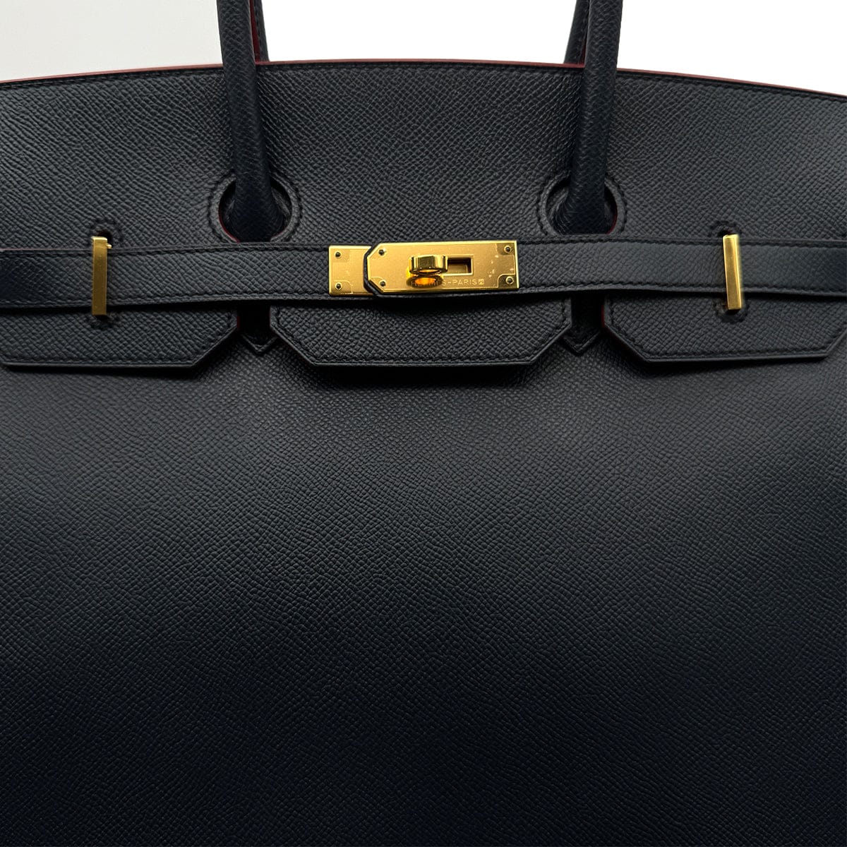 Luxury Promise Japan HERMES BIRKIN CONTOUR 35 BULUE INDIGO ROUGE H EPSOM HAND BAG 2016 X STAMP GOLD HARDWARE 90316989