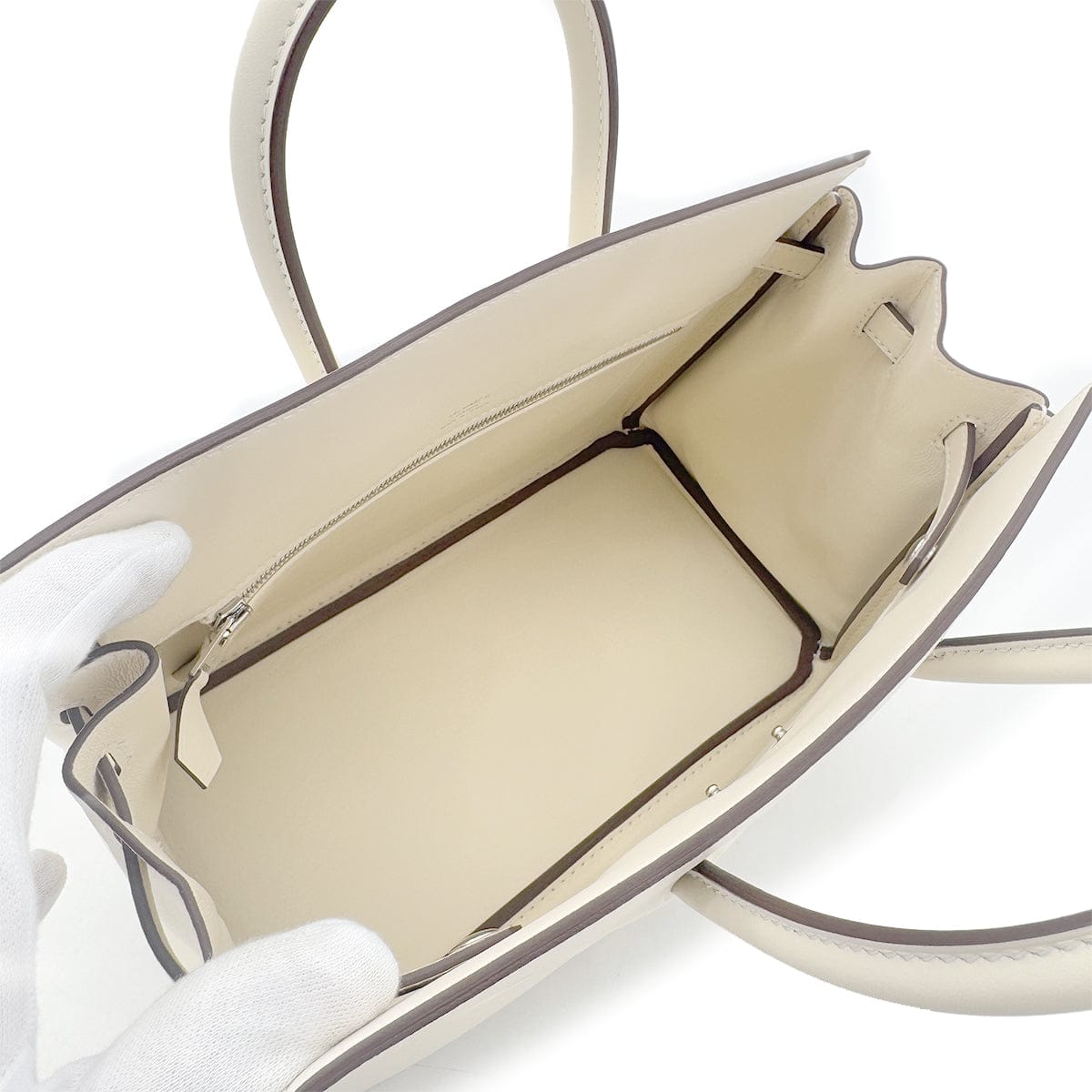 Luxury Promise Japan HERMES BIRKIN SHADOW 25 NATA SWIFT HAND BAG W 90284150