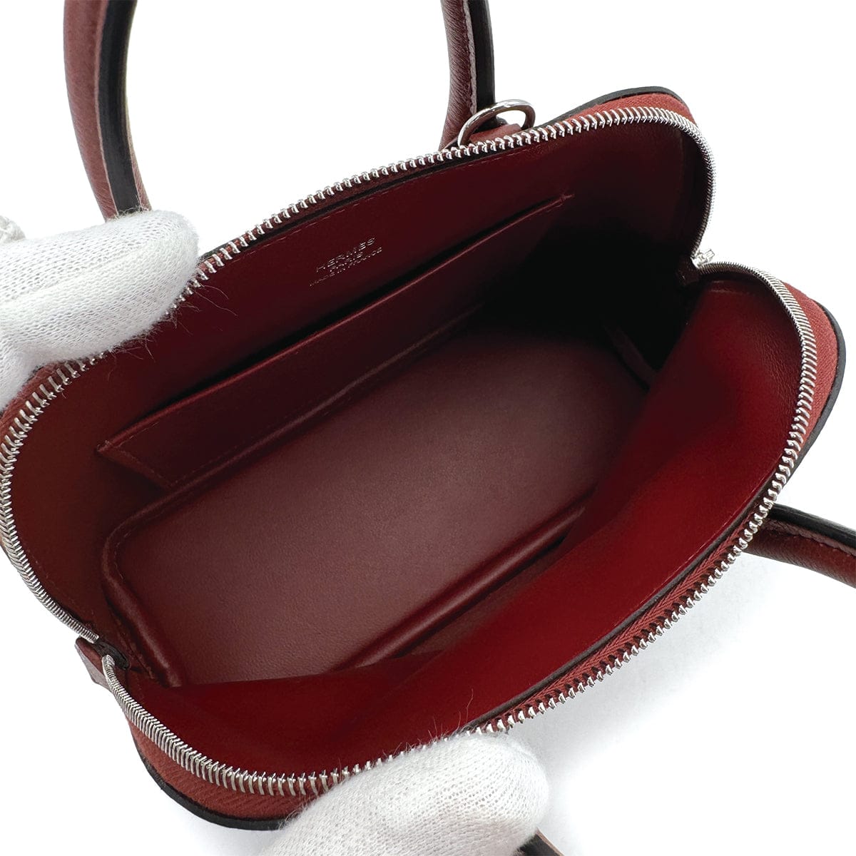 Luxury Promise Japan HERMES BOLIDE 1923 MINI HAND SHOULDER BAG 2024 W ROUGE H EVERCOLOR PALLADIUM HARDWARE 90311045