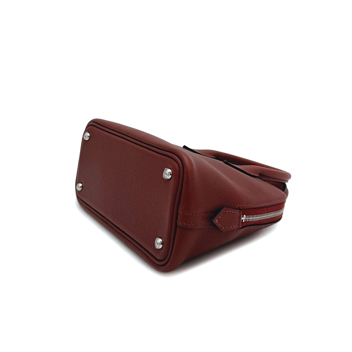 Luxury Promise Japan HERMES BOLIDE 1923 MINI HAND SHOULDER BAG 2024 W ROUGE H EVERCOLOR PALLADIUM HARDWARE 90311045