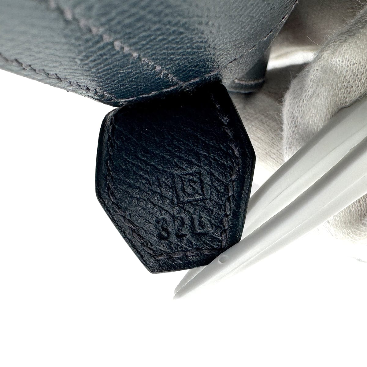 Luxury Promise Japan HERMES BOLIDE 31 BLUE INDIGO COURCHEVEL HAND SHOULDER BAG □C GOLD HARDWARE 90309668