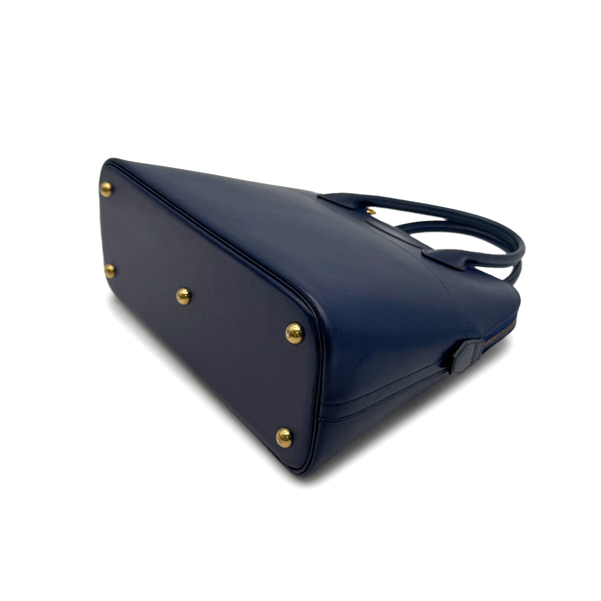 Luxury Promise Japan HERMES BOLIDE 31 BLUE ROY BOXCALF HAND SHOULDER BAG 1995 CIRCLE Y GOLD HARDWARE 90313551