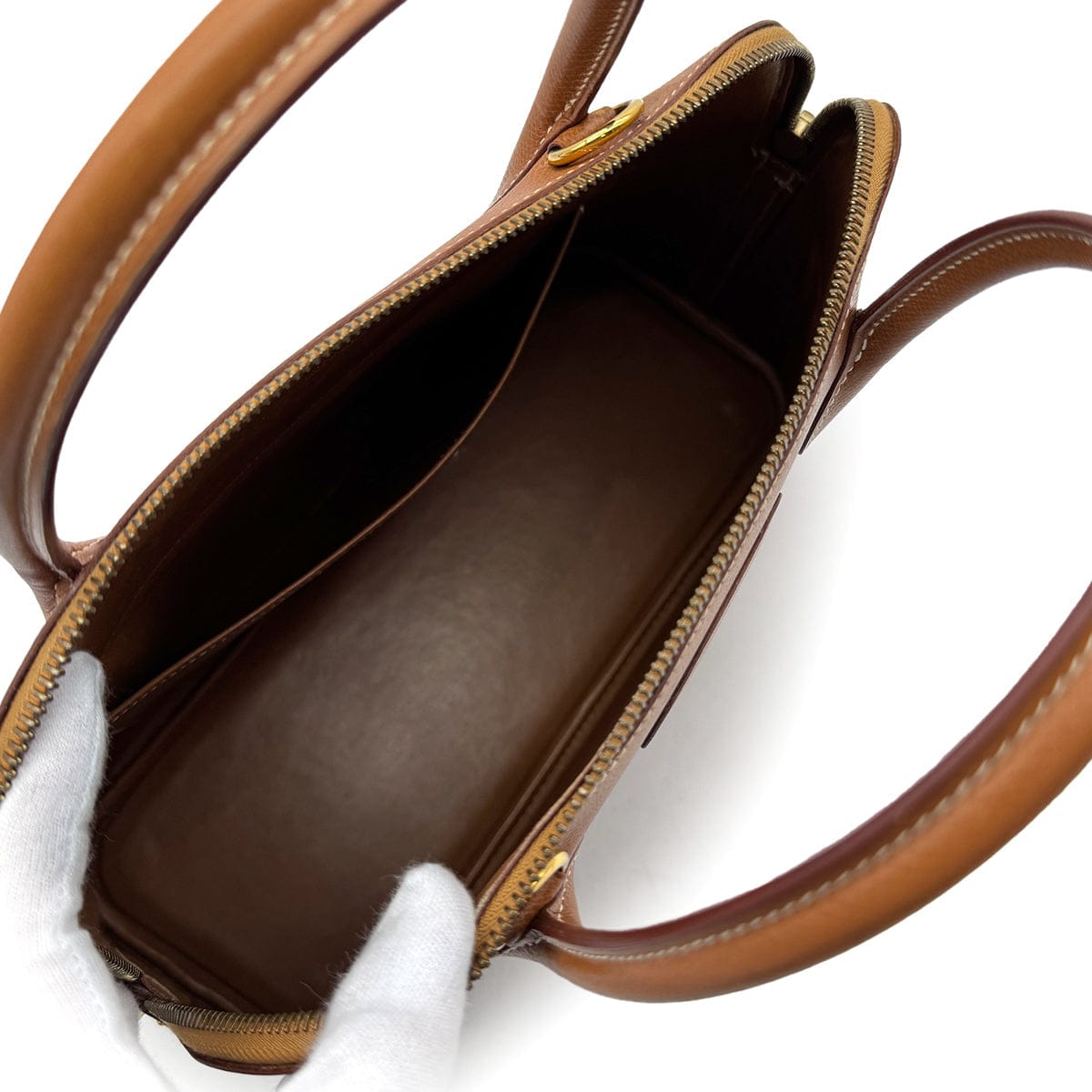 Luxury Promise Japan HERMES BOLIDE 31 GOLD COUCHEVEL HAND SHOULDER BAG 〇Z GHW 90307016