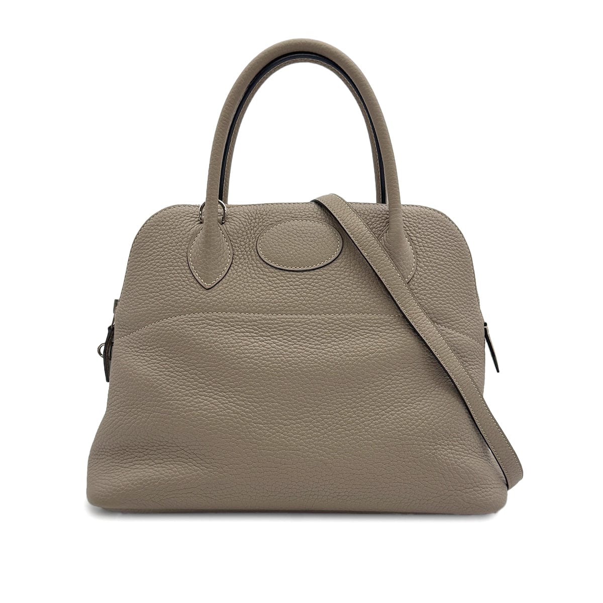 Luxury Promise Japan HERMES BOLIDE 31 GRIS TOURTERELLE TAURILLON CLEMENCE HAND SHOULDER BAG 2015 T STAMP PALLADIUM HARDWARE 90317782