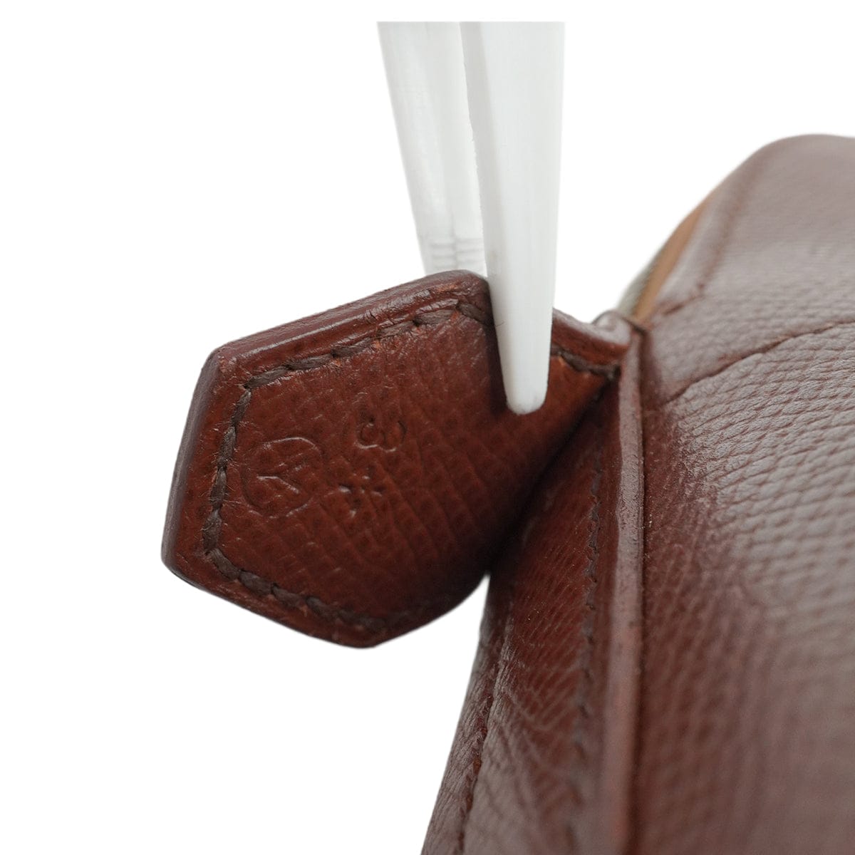 Luxury Promise Japan HERMES BOLIDE 31 MARRON FONCE COUCHEVEL HAND SHOULDER BAG 1995 CIRCLE Y GOLD HARDWARE 90344572