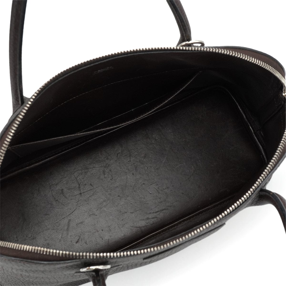 Luxury Promise Japan HERMES BOLIDE 35 EBENE FJORD HAND SHOULDER BAG 2006 SQUARE J PALLADIUM HARDWARE 90348414