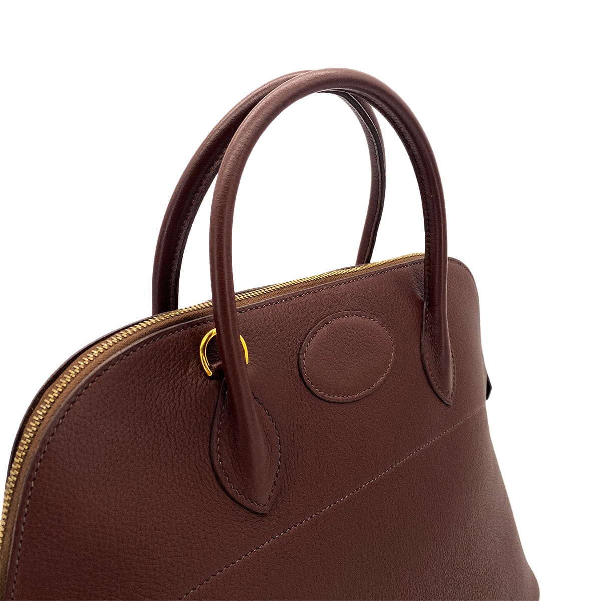 Luxury Promise Japan HERMES BOLIDE 35 HABANA TOGO HAND BAG □A GHW 90298320