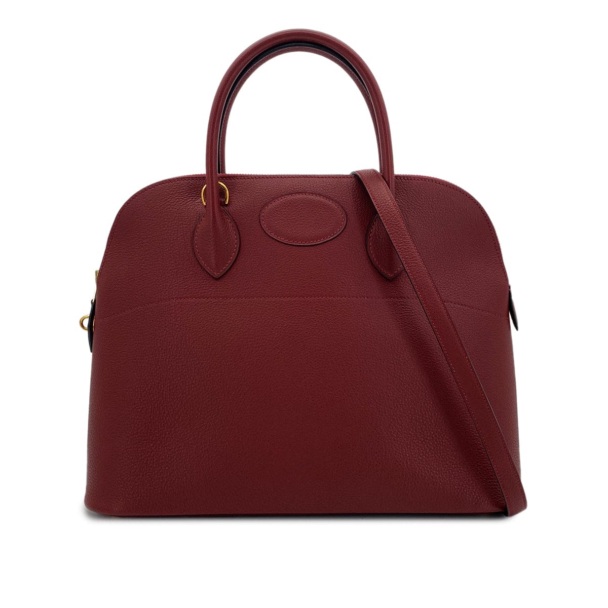 Luxury Promise Japan HERMES BOLIDE 35 ROUGE H FJORD HAND SHOULDER BAG □D GHW 90294969