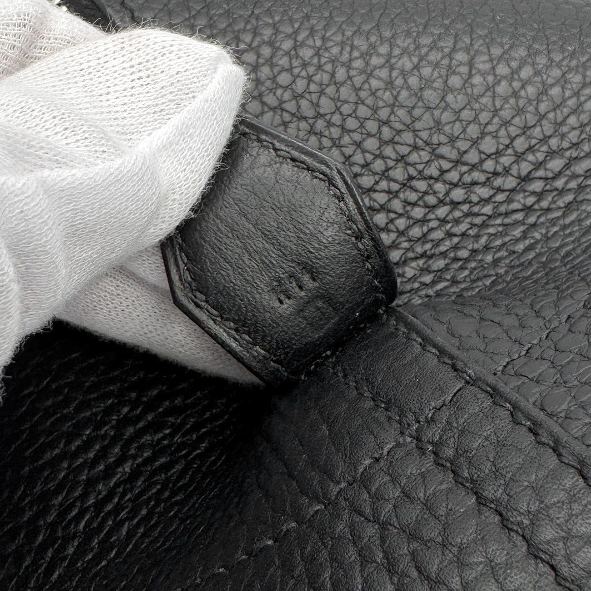 Luxury Promise Japan HERMES BOLIDE 45 BLACK TAURILLON CLEMENCE HAND BAG 2006 SQUARE J PALLADIUM HARDWARE 90318516