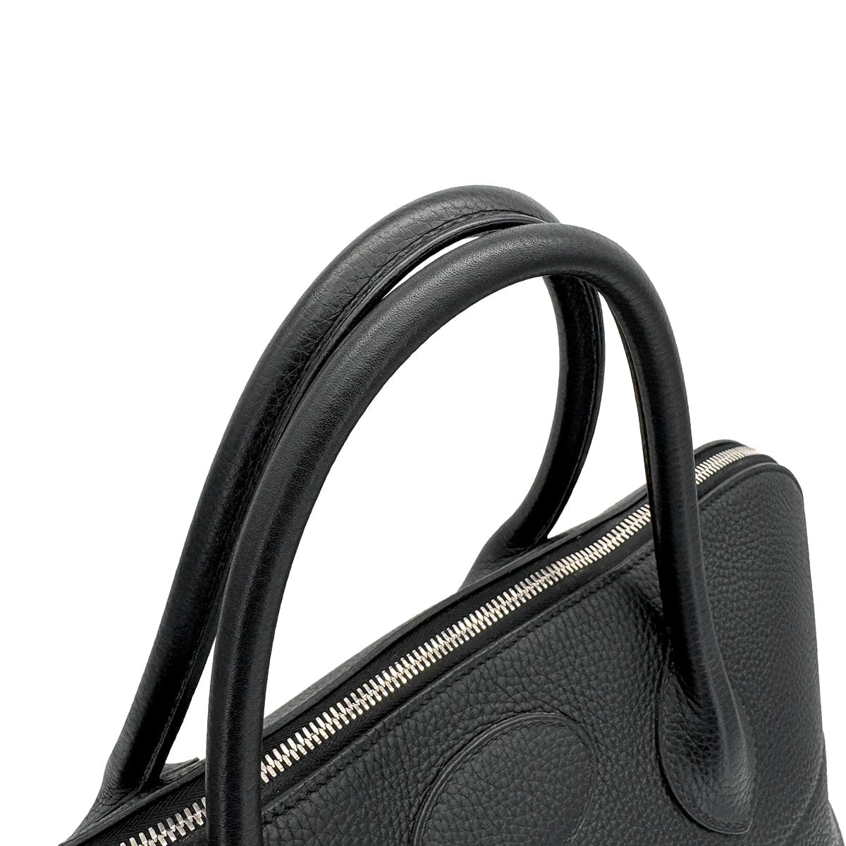 Luxury Promise Japan HERMES BOLIDE 45 BLACK TAURILLON CLEMENCE HAND BAG 2006 SQUARE J PALLADIUM HARDWARE 90318516