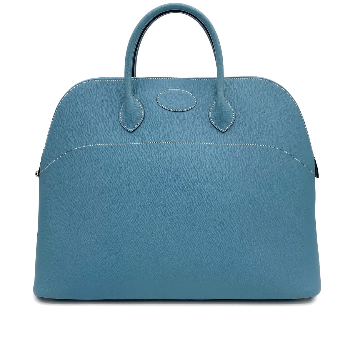 Luxury Promise Japan HERMES BOLIDE 45 BLUE JEAN VEAU EPSOM HAND BAG 2007 SQUARE K PALLADIUM HARDWARE 90317857