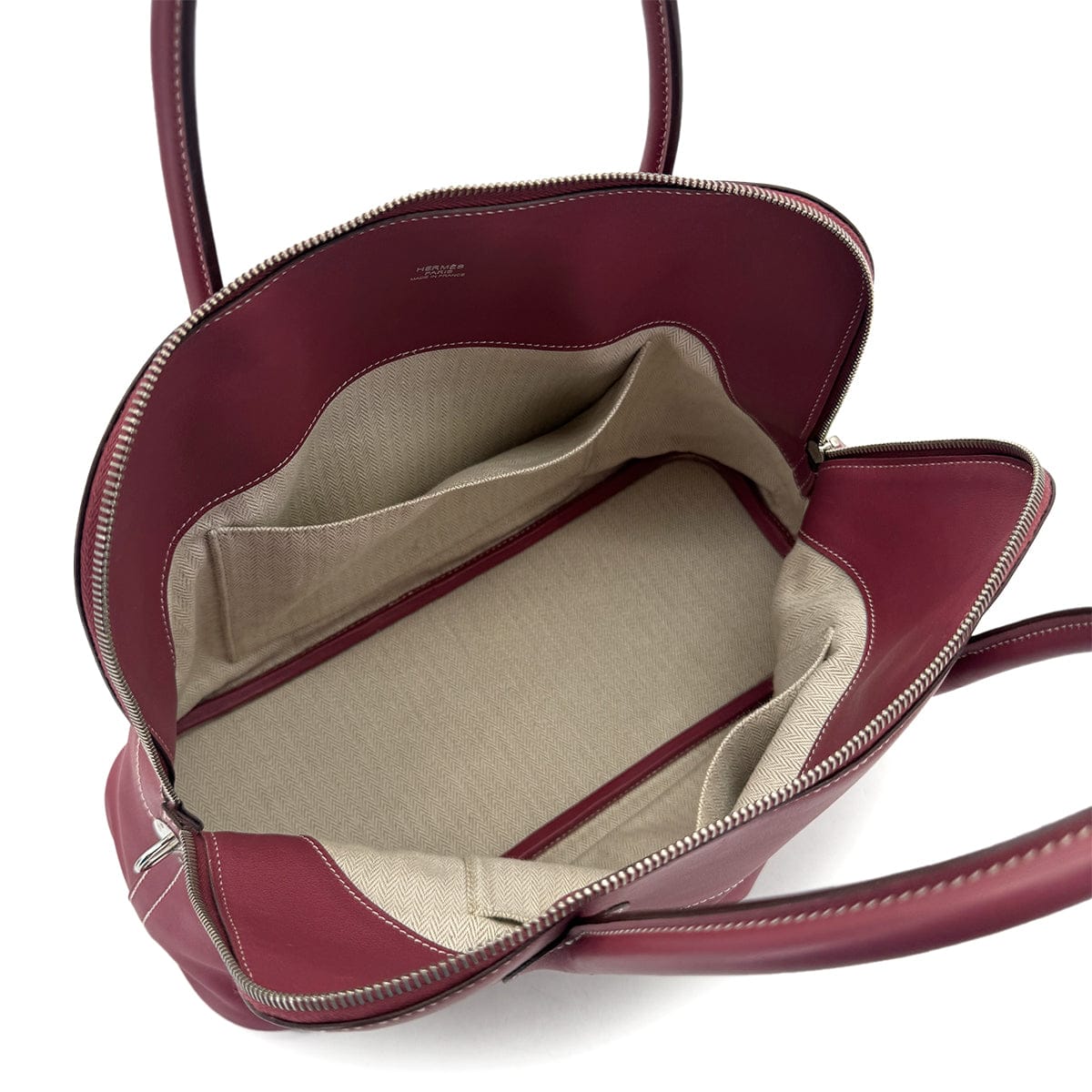 Luxury Promise Japan HERMES BOLIDE RELAX 35 ROSE WOOD VEAU SIKKIM HAND BAG □O SHW 90296563