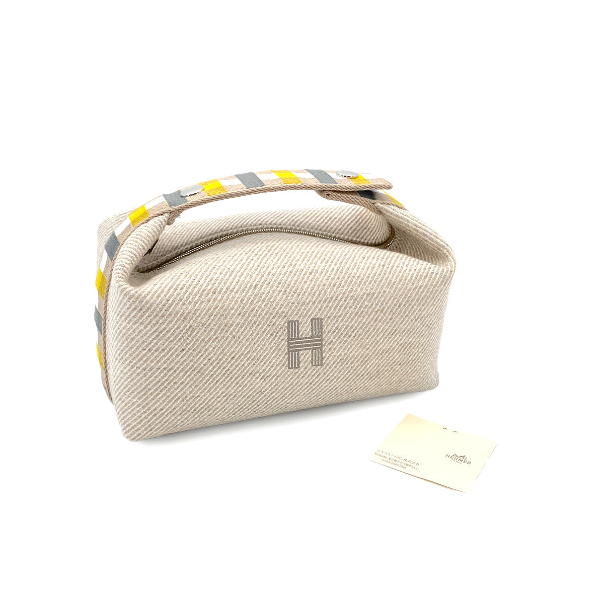 Luxury Promise Japan HERMES BRIDE A BRAC PM AU CARRE SEIGLE TOILE H POUCH HAND BAG 90280289