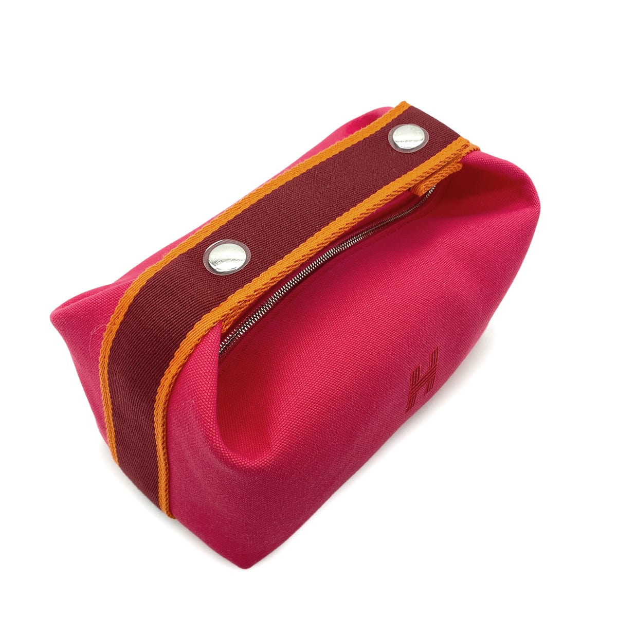 Luxury Promise Japan HERMES BRIDE A BRAC PM HIBISCUS TOILE H POUCH HAND BAG 90280303