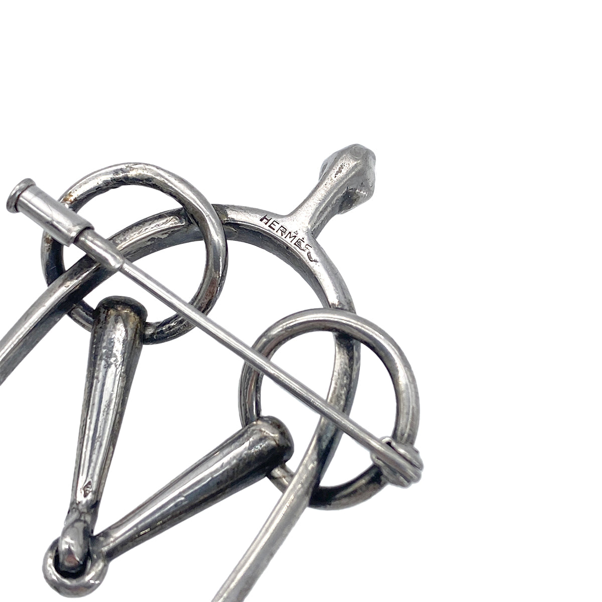Luxury Promise Japan HERMES BROOCH SILVER ACCESSORY 90276717