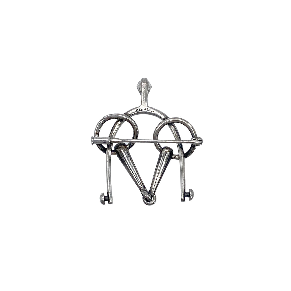 Luxury Promise Japan HERMES BROOCH SILVER ACCESSORY 90276717