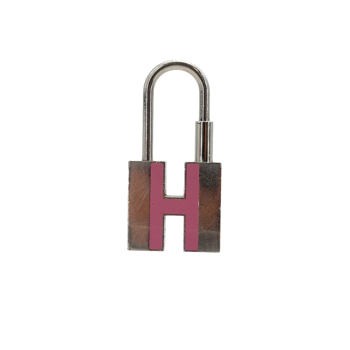 HERMES CADENA CHARM H PINK SILVER ACCESSORY 90334242