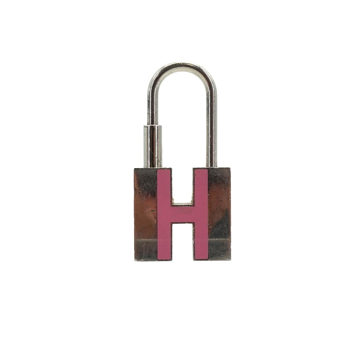 HERMES CADENA CHARM H PINK SILVER ACCESSORY 90334242
