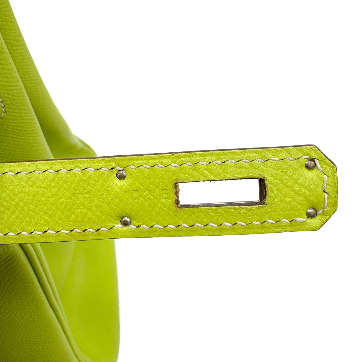 Luxury Promise Japan HERMES CANDY BIRKIN 35 KIWI LICHEN VEAU EPSOM HAND BAG 2011 SQUARE O PALLADIUM HARDWARE 90314554