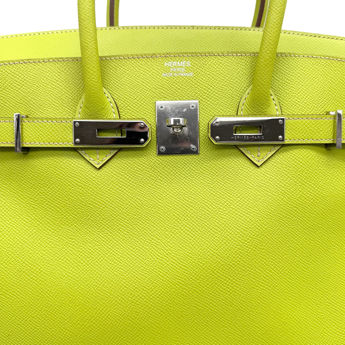 Luxury Promise Japan HERMES CANDY BIRKIN 35 KIWI LICHEN VEAU EPSOM HAND BAG 2011 SQUARE O PALLADIUM HARDWARE 90314554