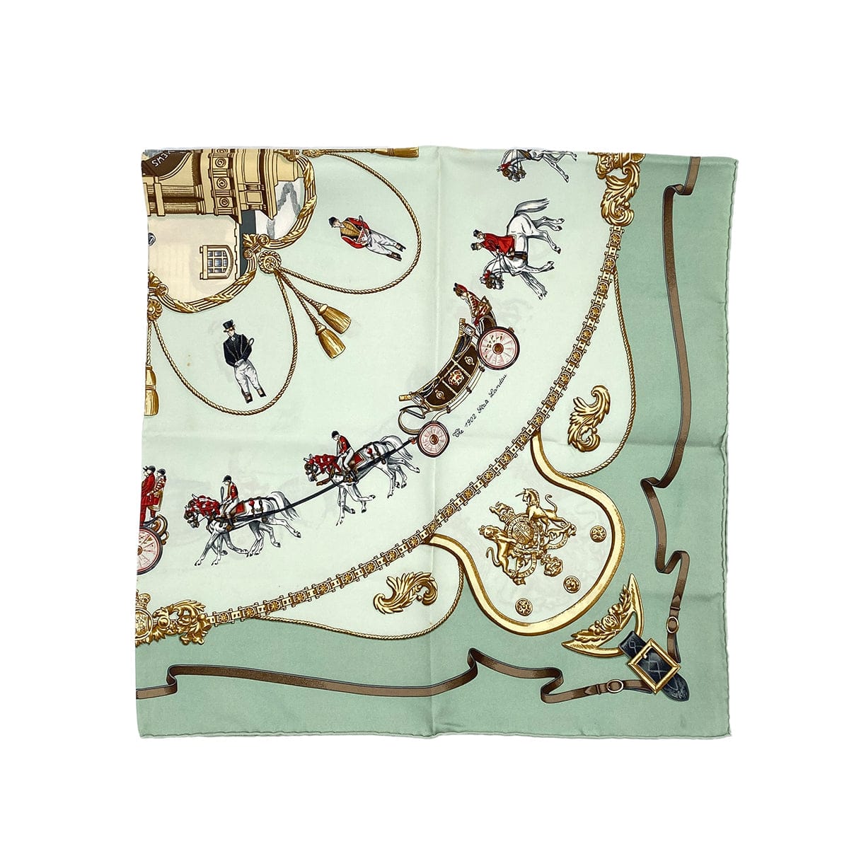 Luxury Promise Japan HERMES CARRE 90 SCARF THE ROYAL MEWS MULTICOLOR SILK 90295762