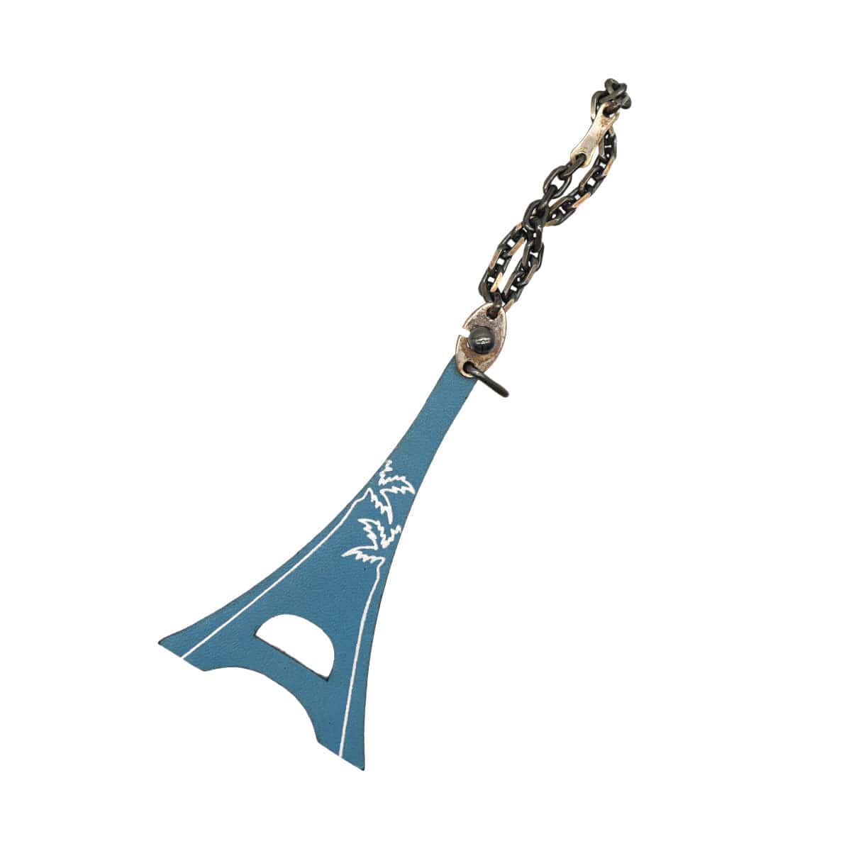 Luxury Promise Japan HERMES CHARM 2006 HAWAII WORLD FESTIVAL BLUE JEAN LEATHER ACCESSORY 90333893