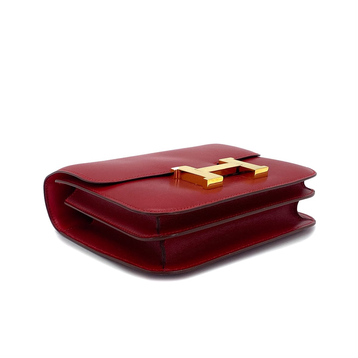 Luxury Promise Japan HERMES CONSTANCE 18 ROUGE VIF BOXCALF SHOULDER BAG 〇U GHW 90301626