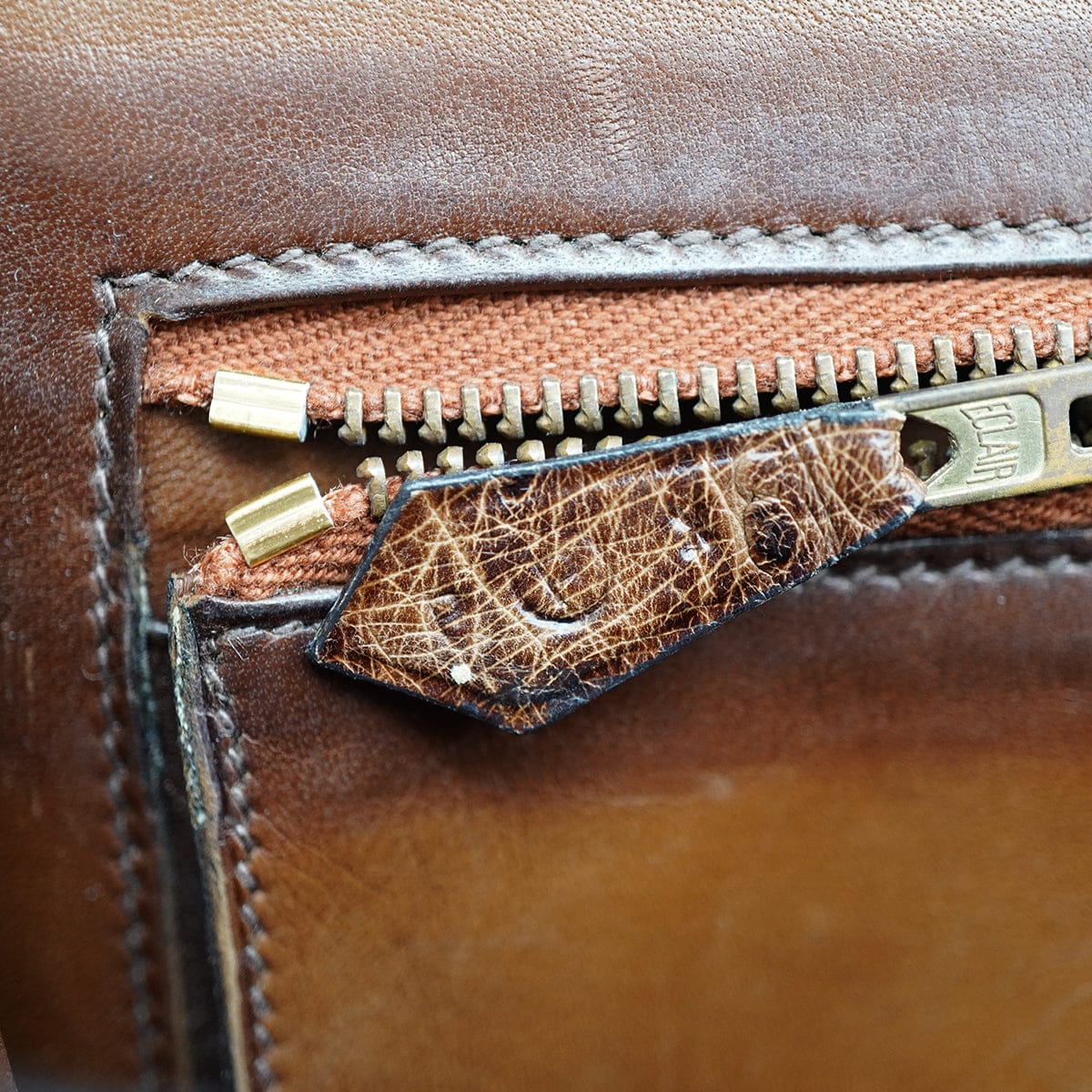 Luxury Promise Japan HERMES CONSTANCE 23 ETRUSQUE OSTRICH SHOULDER BAG 1986 CIRCLE P GOLD HARDWARE 90335143