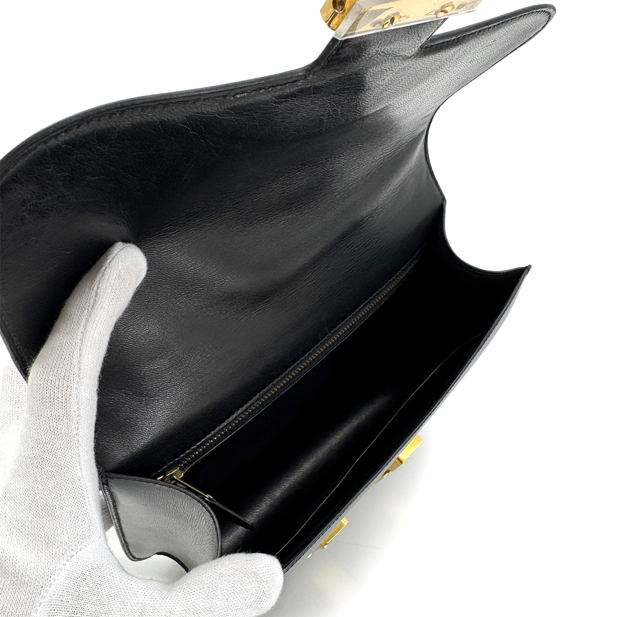 Luxury Promise Japan HERMES CONSTANCE 24 BLACK BOXCALF SHOULDER BAG 〇E GHW 90279719