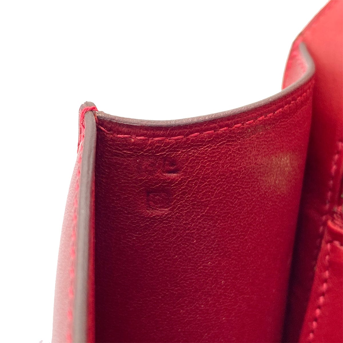 Luxury Promise Japan HERMES CONSTANCE 24 ROUGE GARANCE BOX CALF SHOULDER BAG 2011 SQUARE O GUILLOCHE HARDWARE 90324746