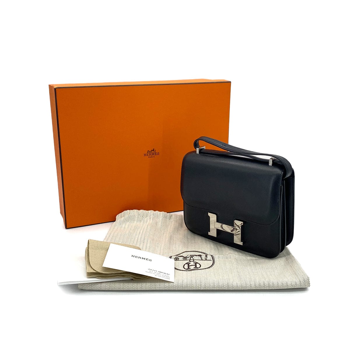 Luxury Promise Japan HERMES CONSTANCE 3 MINI 18 BLACK EVERCALF SHOULDER BAG 2017 A STAMP PALLADIUM HARDWARE 90322780