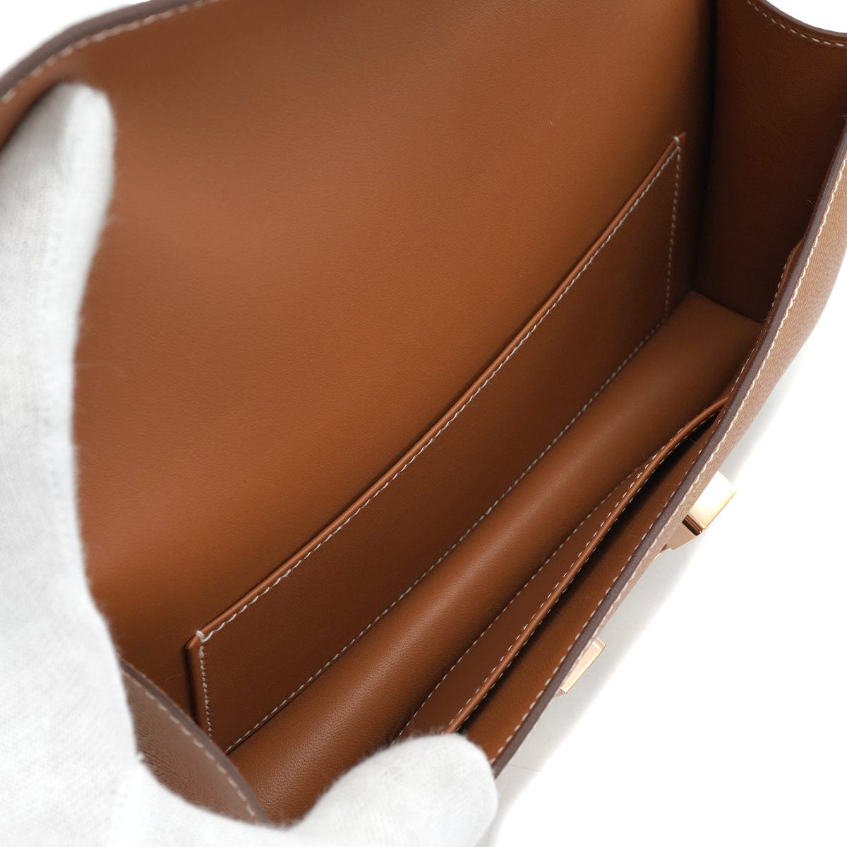 Luxury Promise Japan HERMES CONSTANCE ELAN GOLD EPSOM SHOULDER BAG 2025 K STAMP ROSE GOLD HARDWARE  90335784