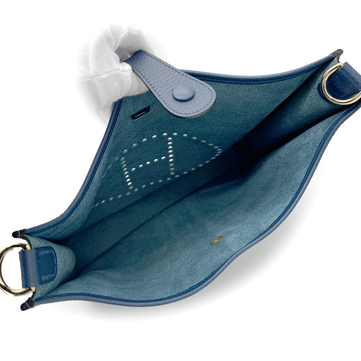 Luxury Promise Japan HERMES EVELYNE PM BLEU ROYAL ARDENNES SHOULDER BAG □C 90269846