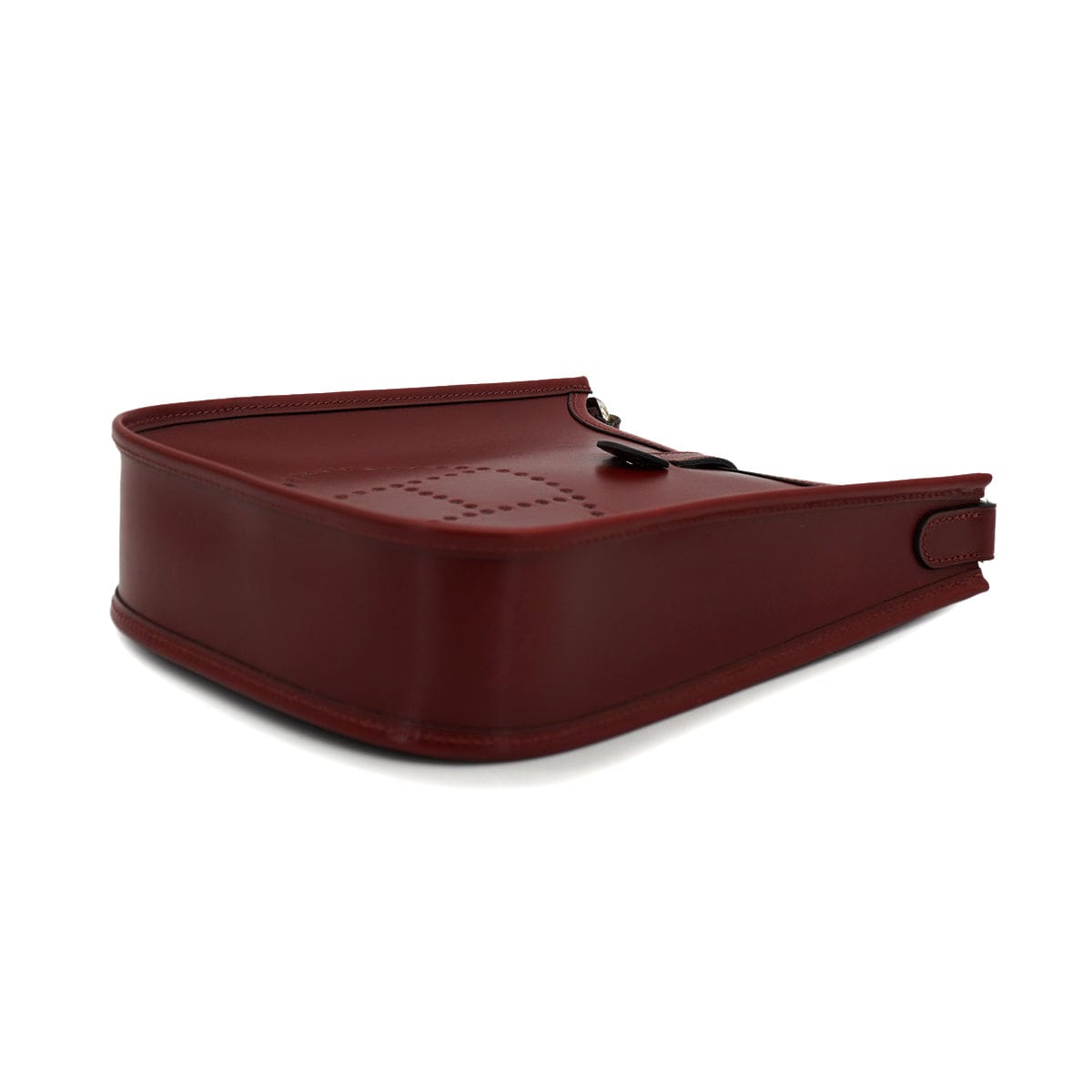 Luxury Promise Japan HERMES EVELYNE TPM ROUGE H BOX CALF SHOULDER BAG 2002 SQUARE F 90327386