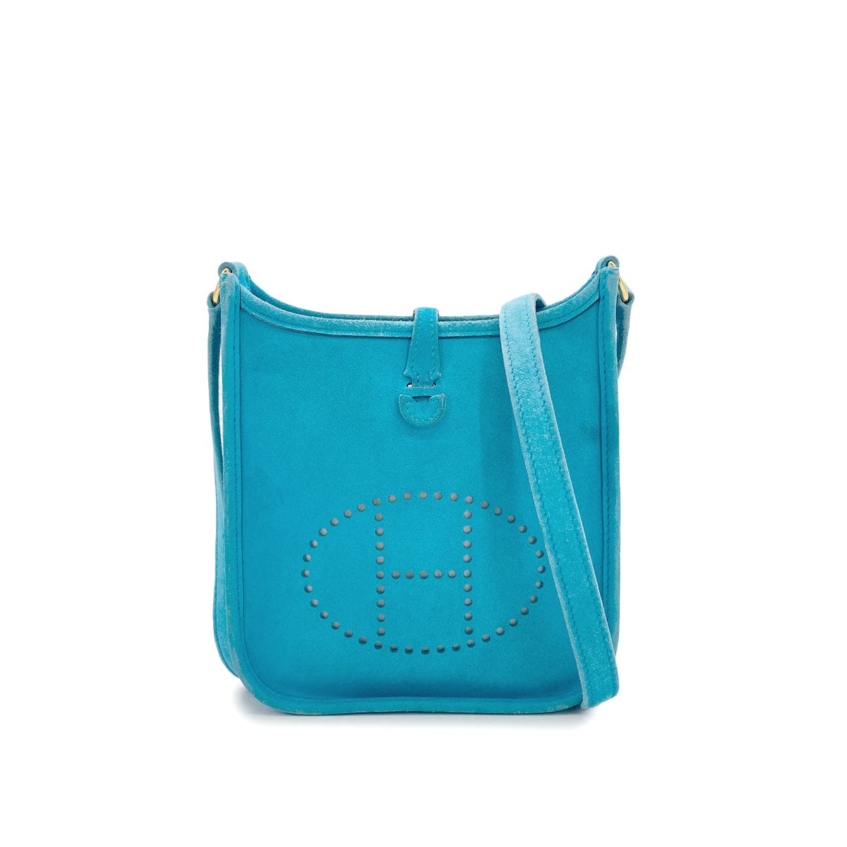 Luxury Promise Japan HERMES EVELYNE TPM TURQUOISE DOBRIS SHOULDER BAG 2005 SQUARE I 90327383