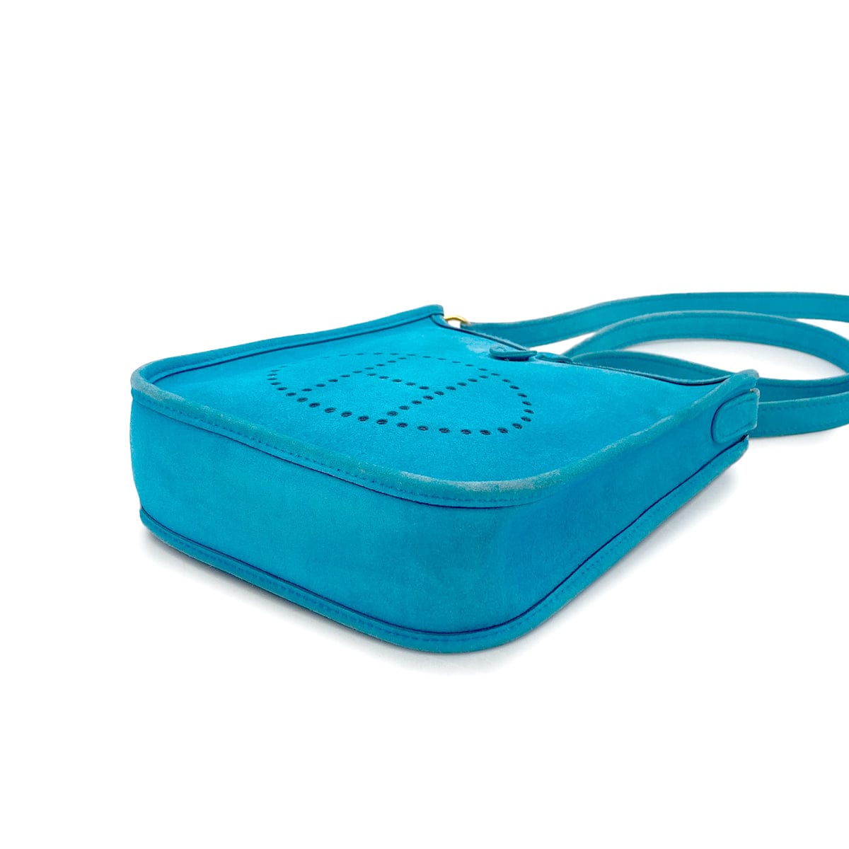 Luxury Promise Japan HERMES EVELYNE TPM TURQUOISE DOBRIS SHOULDER BAG 2005 SQUARE I 90327383
