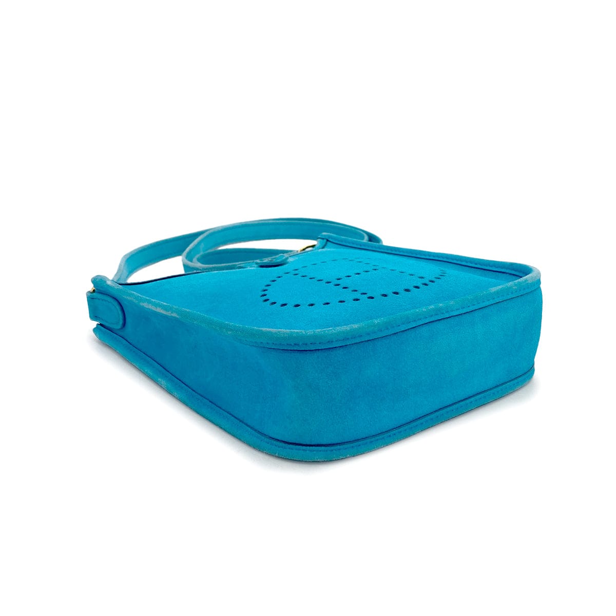 Luxury Promise Japan HERMES EVELYNE TPM TURQUOISE DOBRIS SHOULDER BAG 2005 SQUARE I 90327383