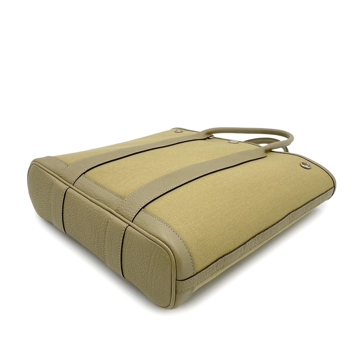 Luxury Promise Japan HERMES GARDEN FILE PM TOILE MILITARY KHAKI TOTE SHOULDER BAG Z 90258087
