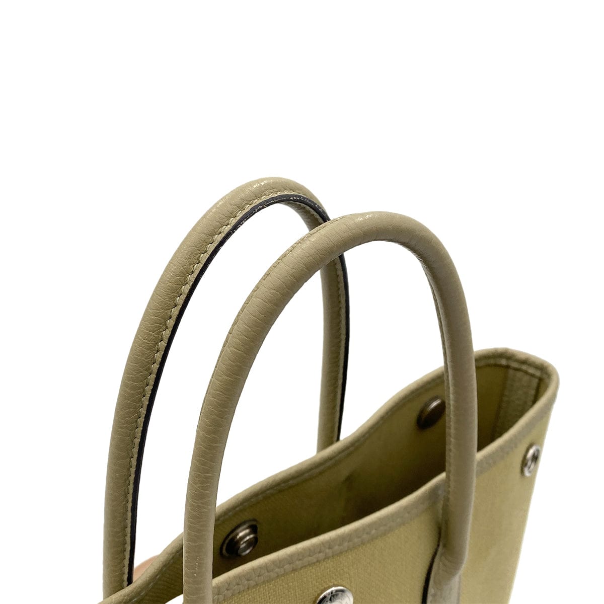 Luxury Promise Japan HERMES GARDEN FILE PM TOILE MILITARY KHAKI TOTE SHOULDER BAG Z 90258087