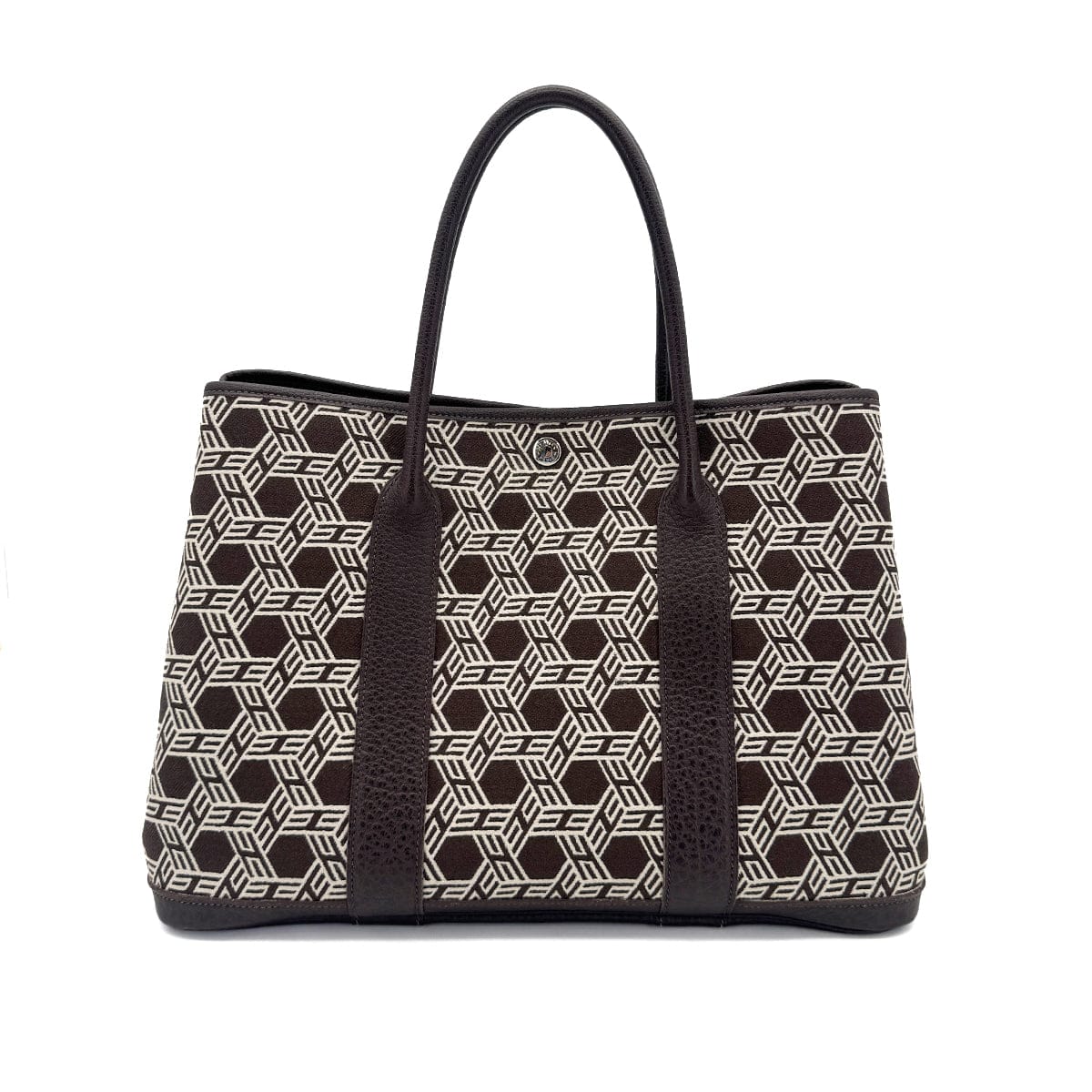 Luxury Promise Japan HERMES GARDEN PARTY 36 PM EBENE TOILE SO H BUFFLE SKIPPER TOTE BAG □K 90259710