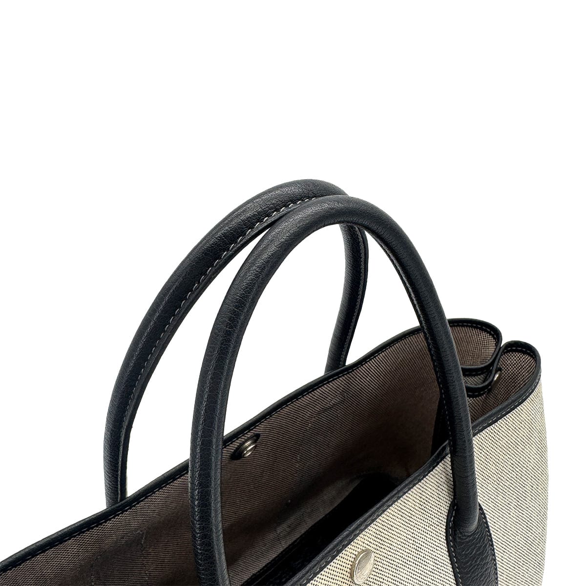 Luxury Promise Japan HERMES GARDEN PARTY 36 PM ECRU BLACK TOILE H TOTE BAG 2004 SQUARE H 90311822