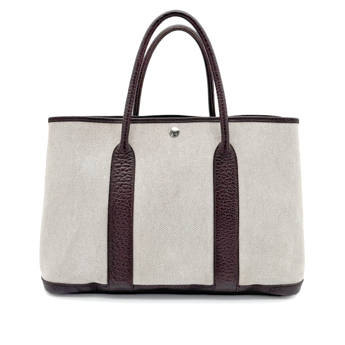 Luxury Promise Japan HERMES GARDEN PARTY 36 PM NATURAL MARRON TOILE H TOTE BAG □I 90258918