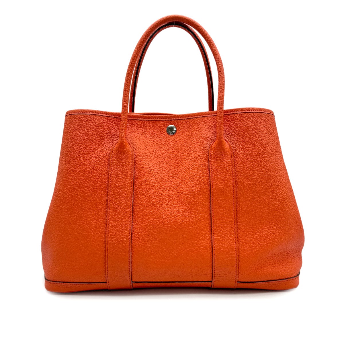 Luxury Promise Japan HERMES GARDEN PARTY 36 PM ORANGE POPPY COUNTRY TOTE BAG 2016 X STAMP 90328713