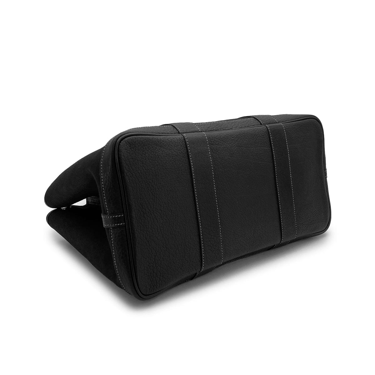 Luxury Promise Japan HERMES GARDEN PARTY PM BLACK TOILE OFFICIER NEGONDA HAND BAG 2004 SQUARE H 90315014