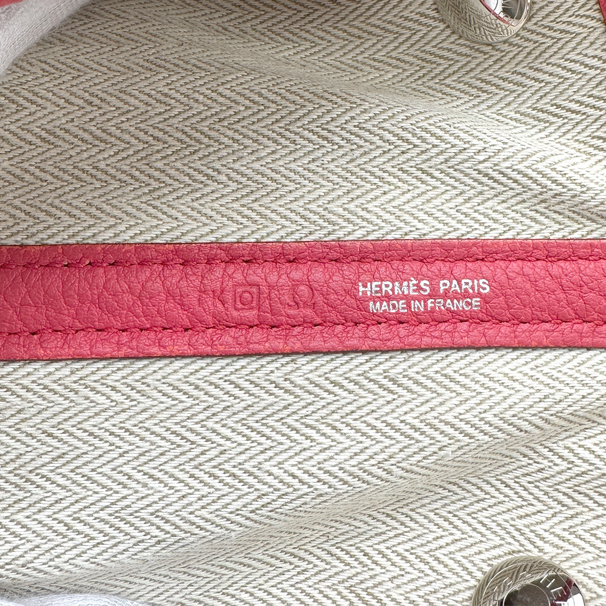 Luxury Promise Japan HERMES GARDEN PARTY PM BOUGAINVILLIER VEAU NEGONDA TOTE BAG □O 90271975