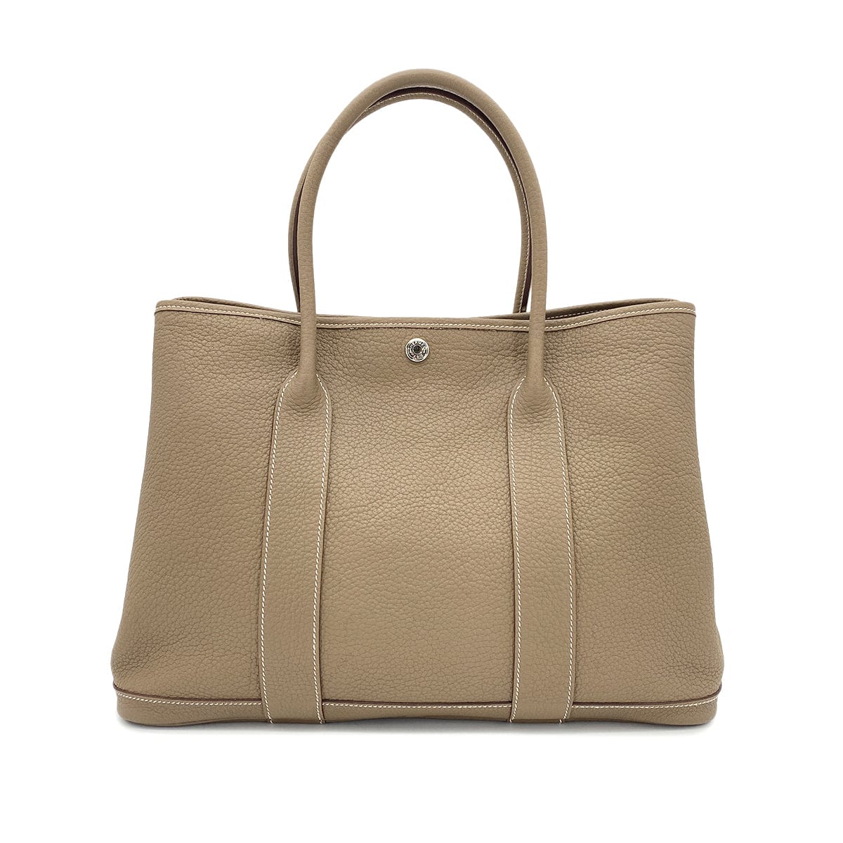 Luxury Promise Japan HERMES GARDEN PARTY PM ETOUPE VEAU NEGONDA TOTE BAG □K 90270803