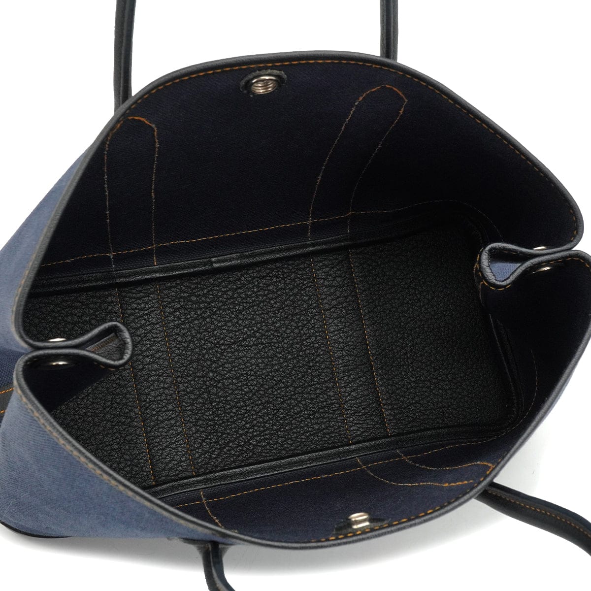 Luxury Promise Japan HERMES GARDEN PARTY TPM BLACK DENIM FONC BUFFLE SKIPPER TOILE H HAND BAG 2012 SQUARE P 90335887