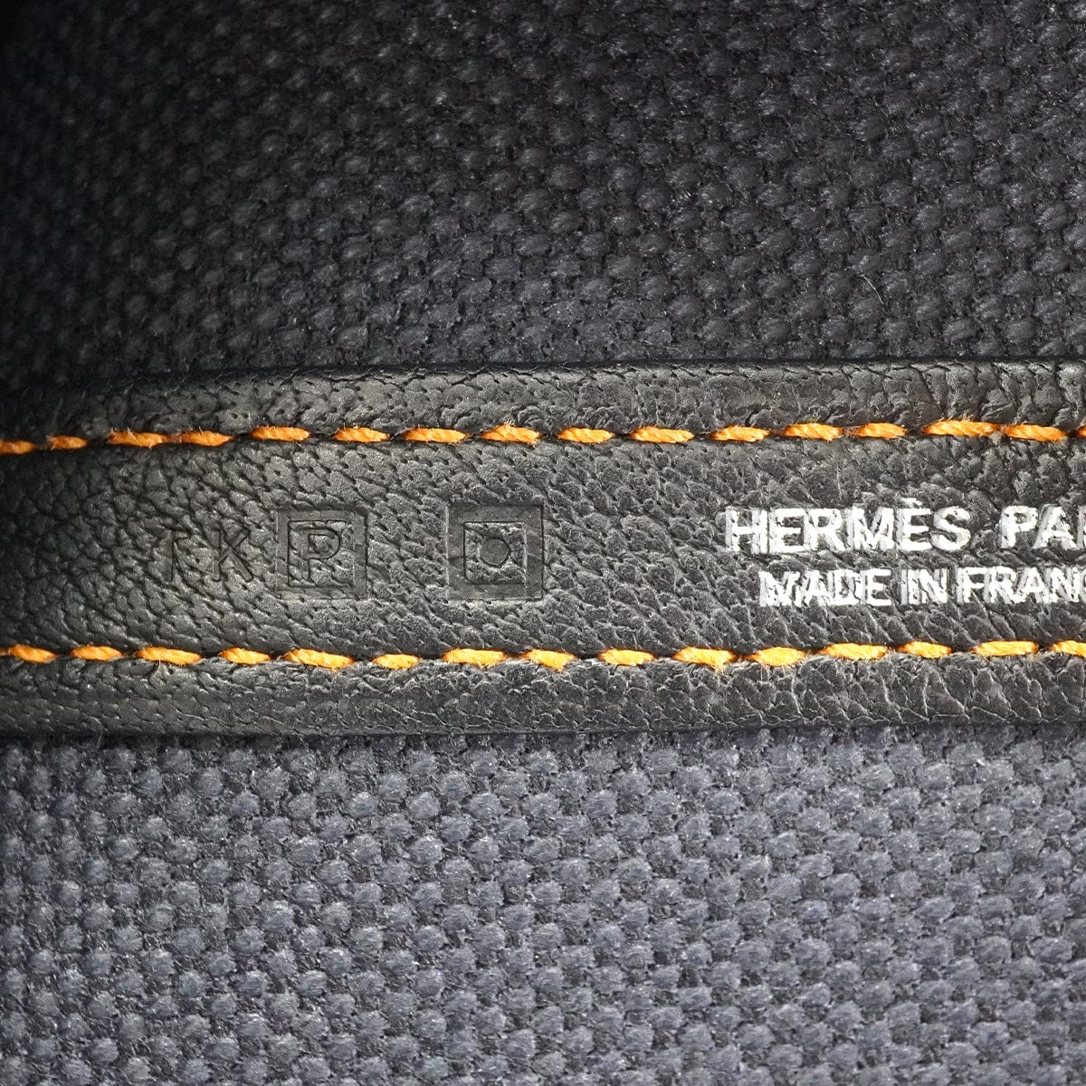 Luxury Promise Japan HERMES GARDEN PARTY TPM BLACK DENIM FONC BUFFLE SKIPPER TOILE H HAND BAG 2012 SQUARE P 90335887