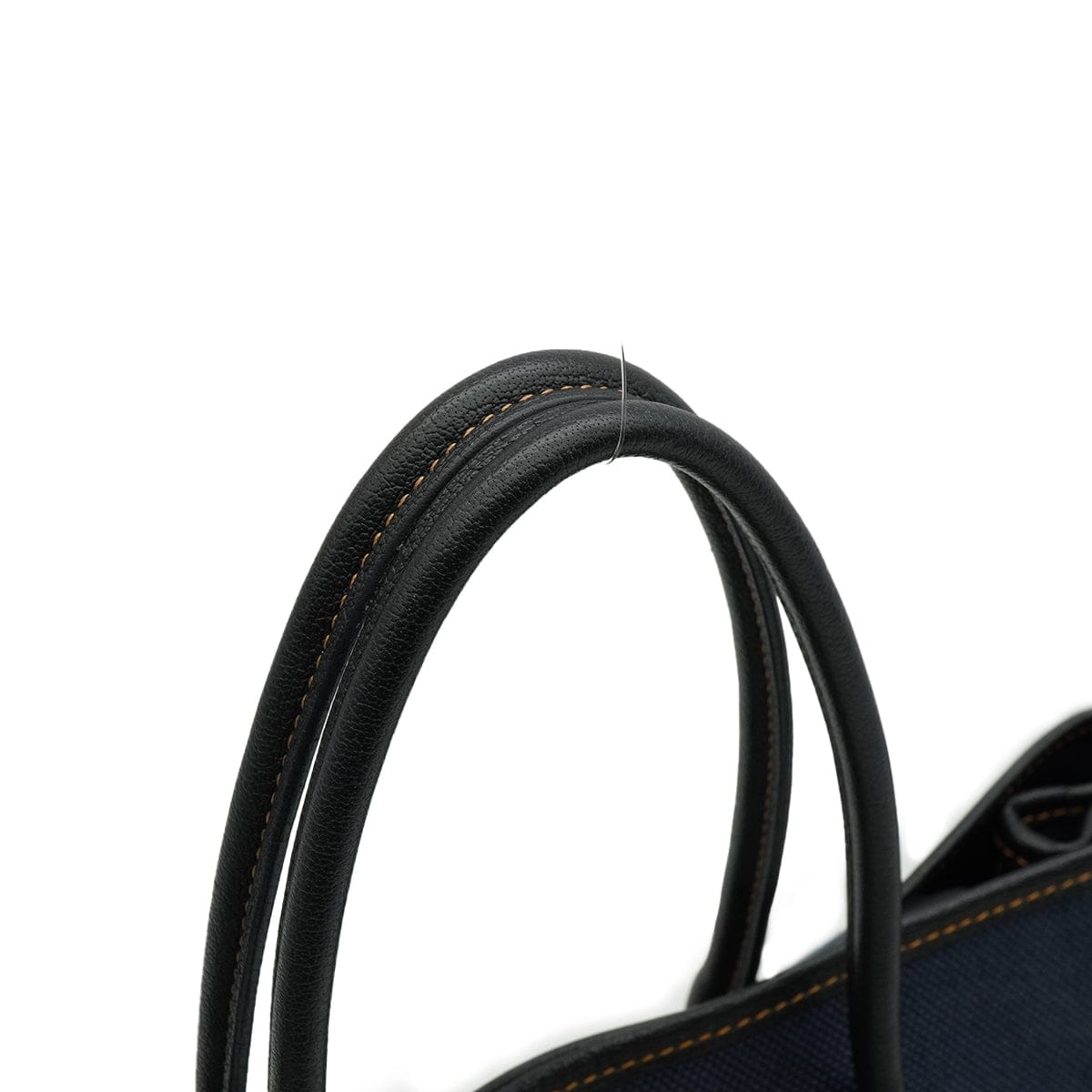 Luxury Promise Japan HERMES GARDEN PARTY TPM BLACK DENIM FONC BUFFLE SKIPPER TOILE H HAND BAG 2012 SQUARE P 90335887