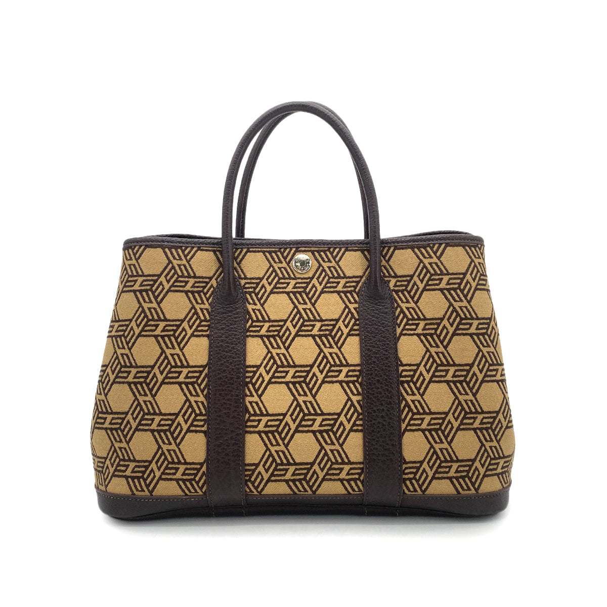 Luxury Promise Japan HERMES GARDEN PARTY TPM BROWN TOILE SO H TOTE BAG □K 90252964